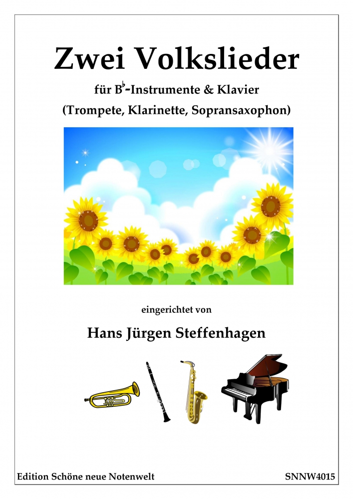 Bild 1 von Zwei deutsche Volkslieder (B-Instr & Klavier) - pdf