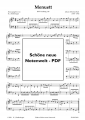 Bild 1 von J. S. Bach -  Menuett G-Dur BWV Anhang 116