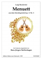 Luigi Boccherini -  Menuett  (arr. für 2 Gitarren) - pdf